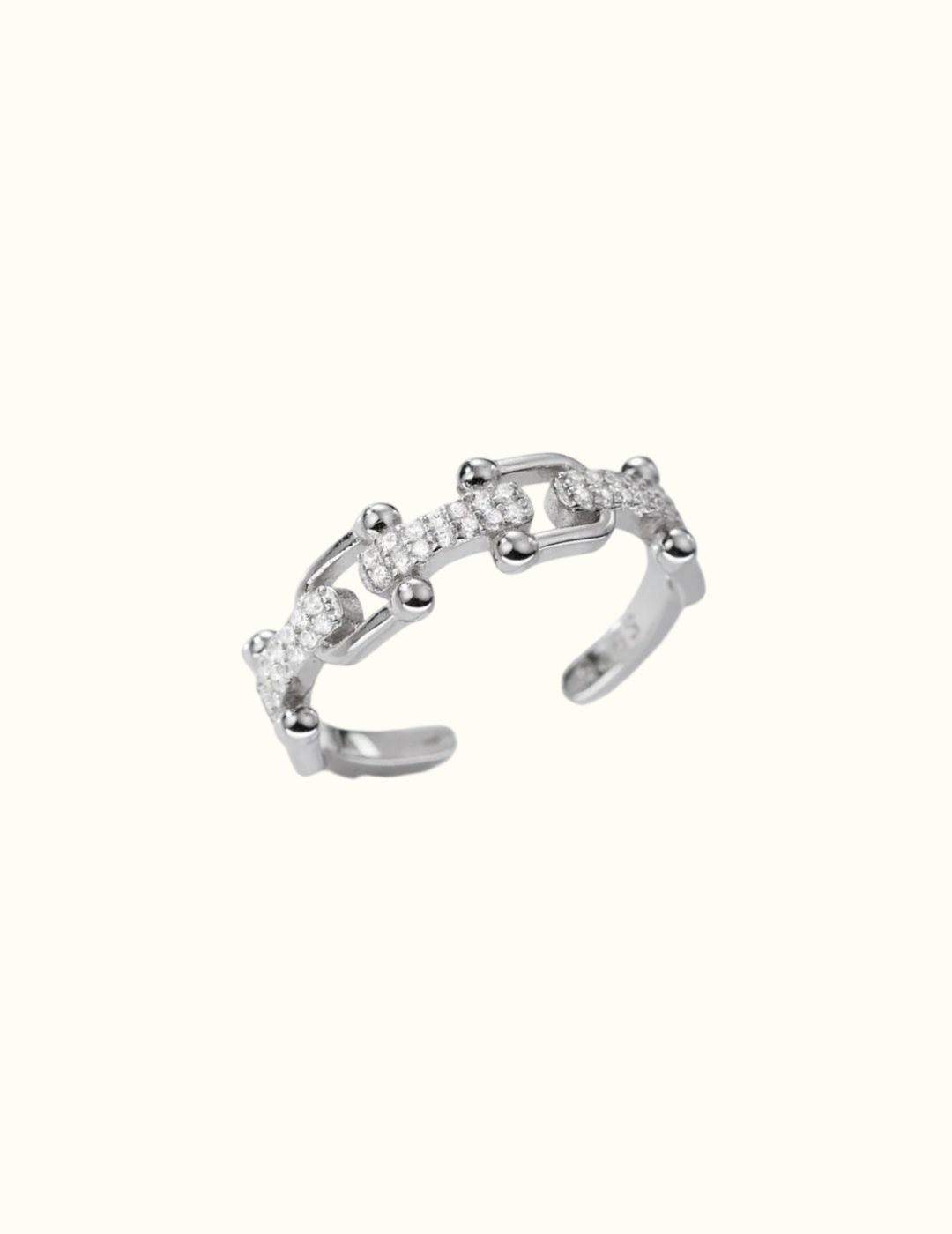 Pavé Chain Band Ring