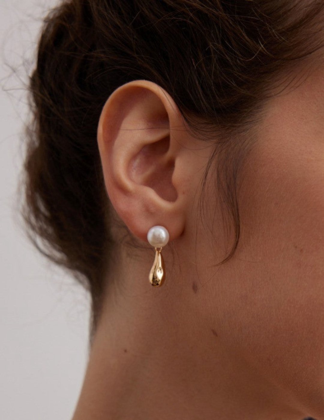 Waterdrop Earrings with Pearls