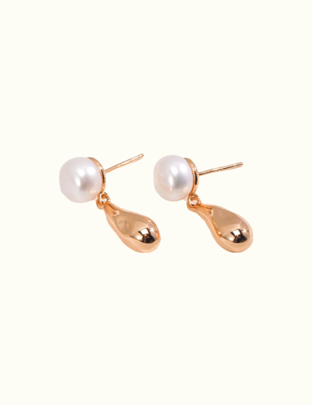 Waterdrop Earrings with Pearls