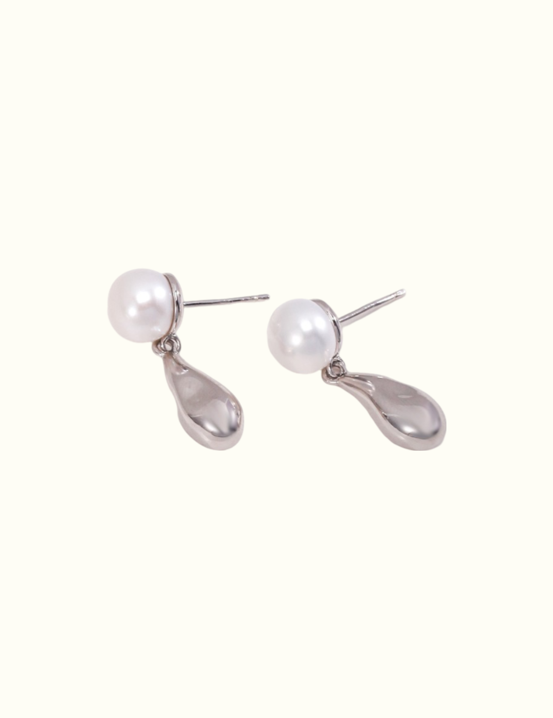 Waterdrop Earrings with Pearls