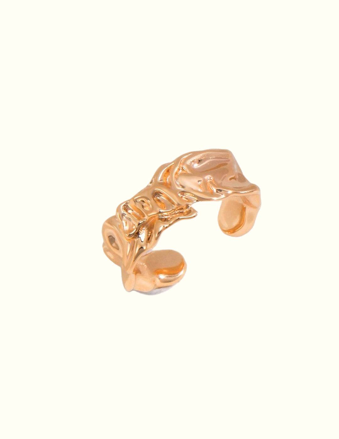 Golden Wave Ring