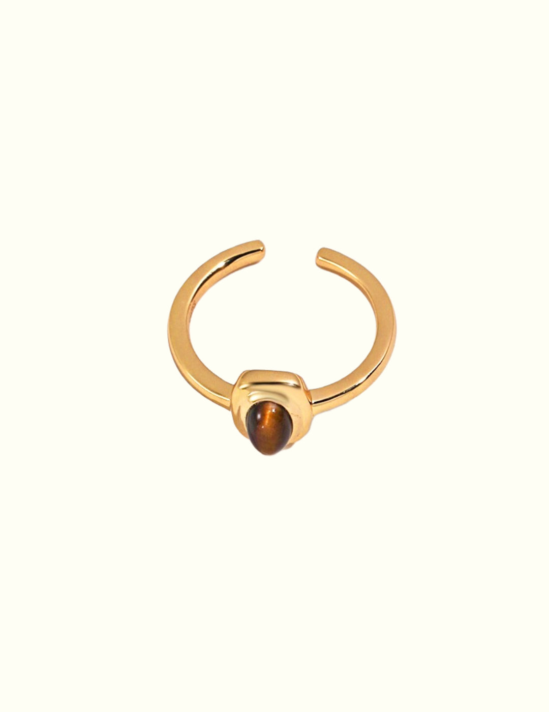 Minimalist Tiger Eye Ring