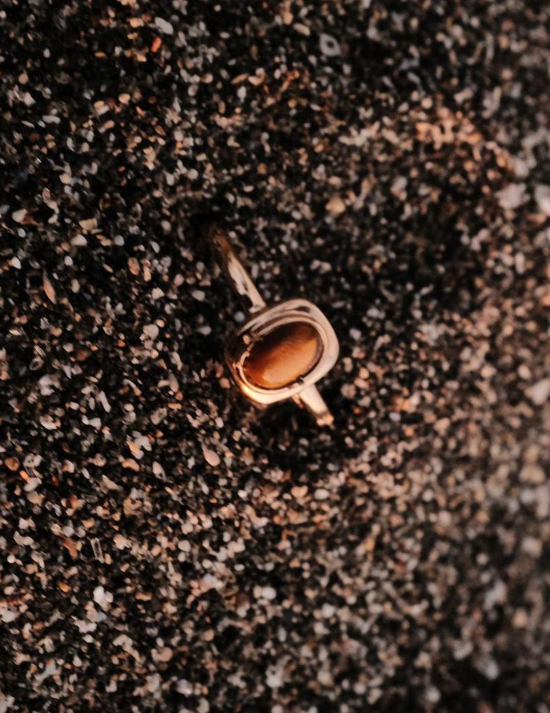 Minimalist Tiger Eye Ring