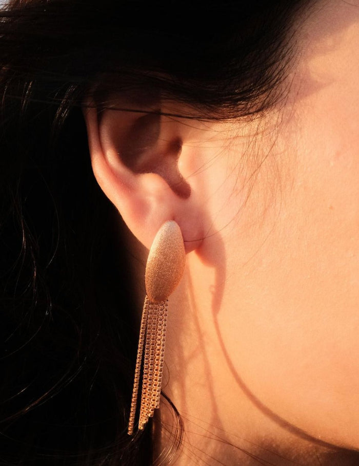 Golden Dangle Earrings