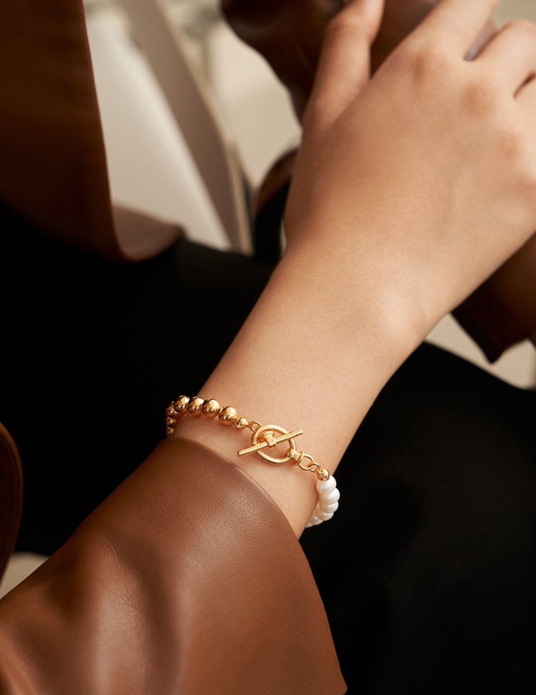 Pearl and Gold Bracelet - Uluwatu