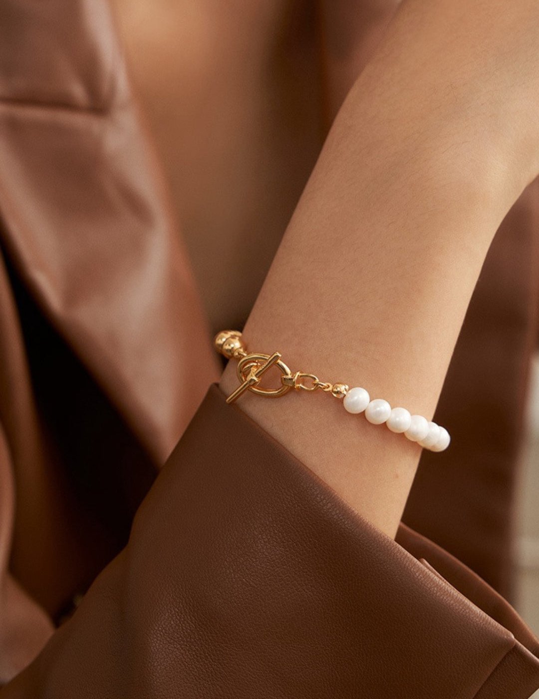 Pearl and Gold Bracelet - Uluwatu