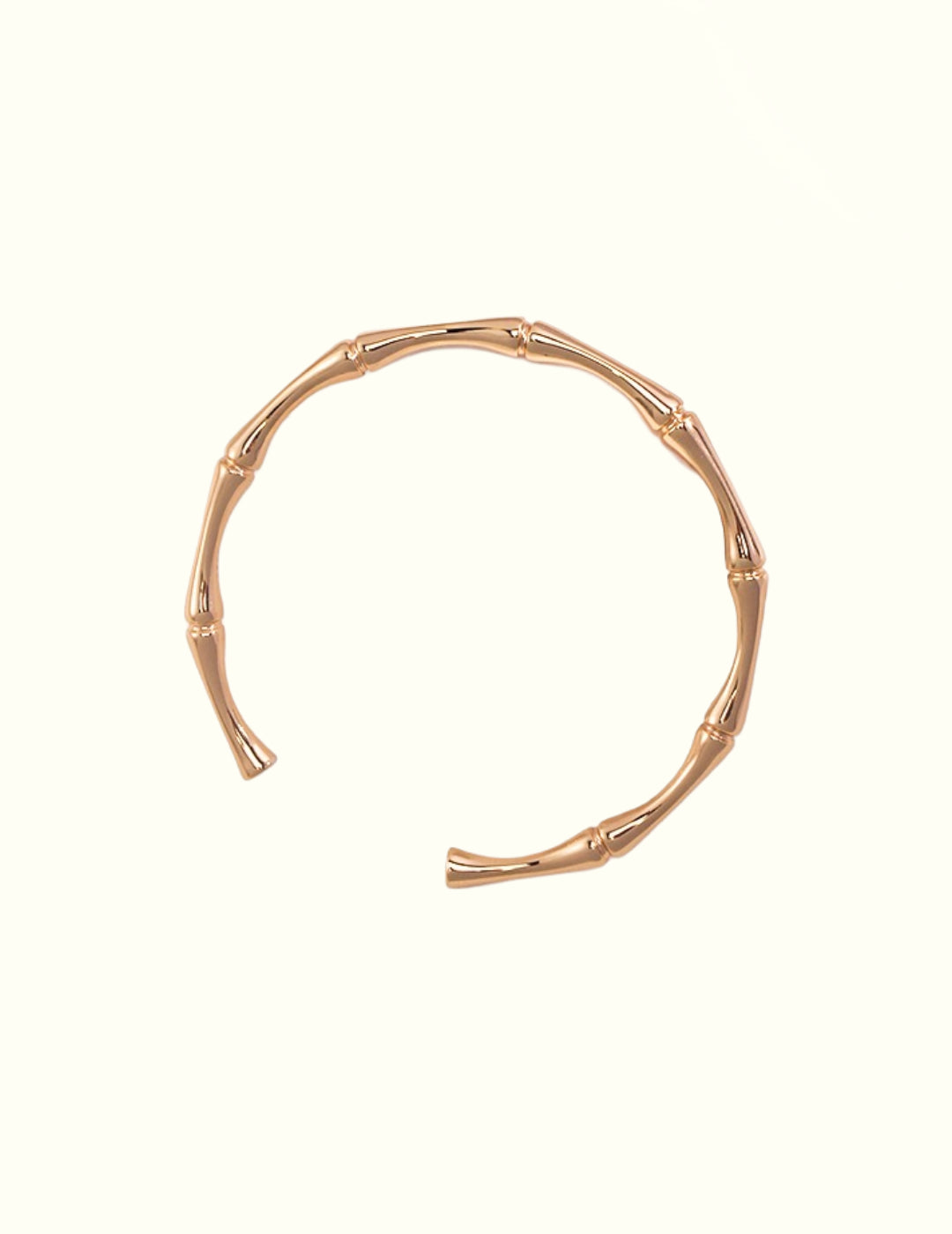 Bamboo Open Bangle Bracelet