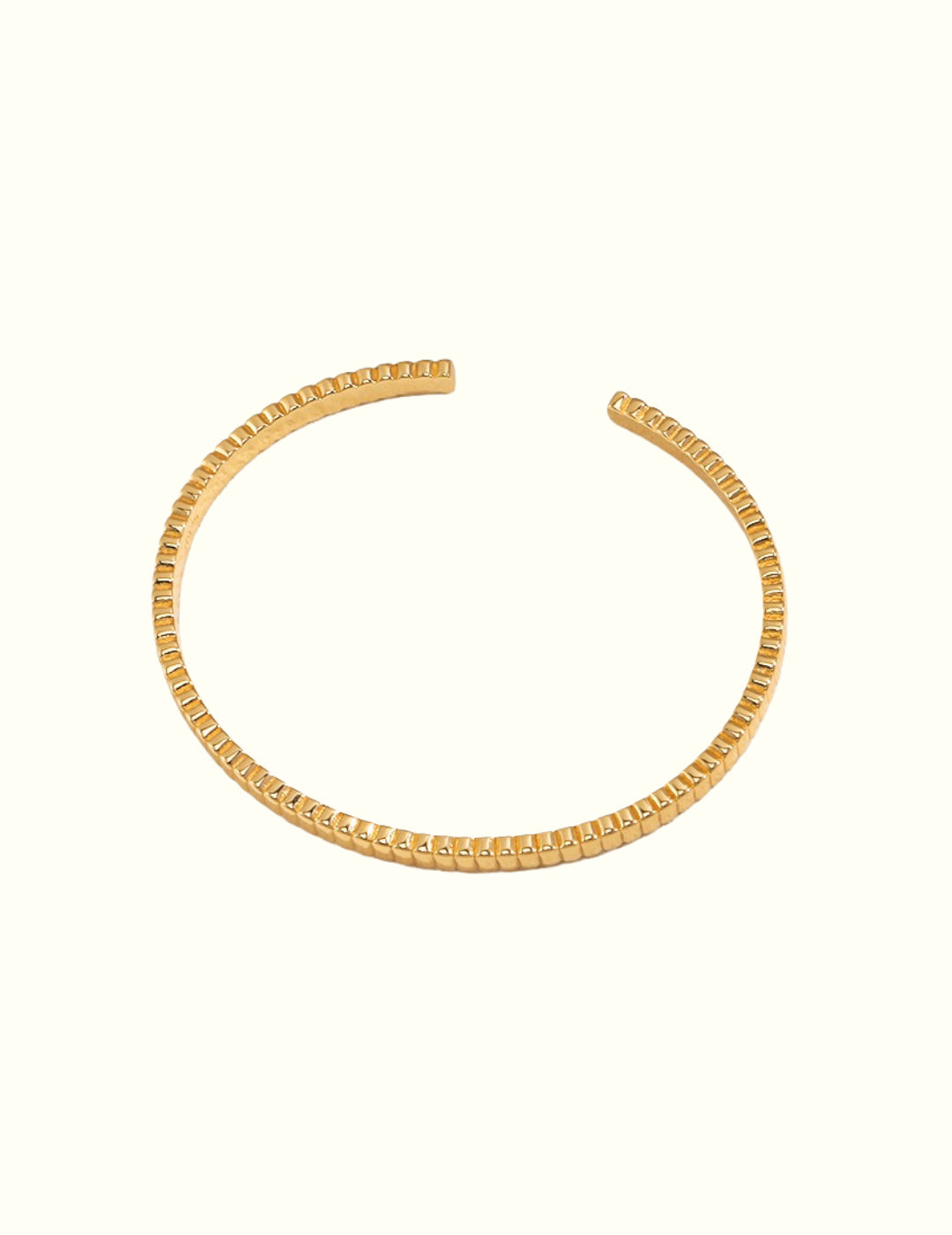 Minimalist Textured Bangle Bracelet